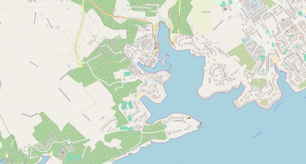 Portopetro Karte - © openstreetmap.org