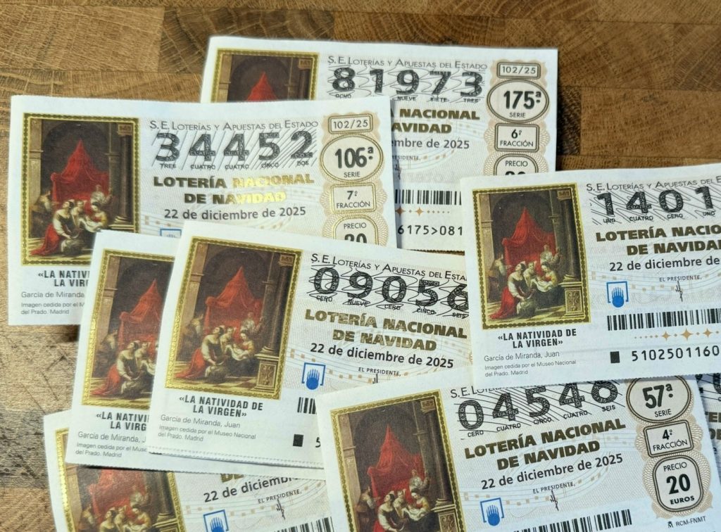 Lose der spanischen Weihnachtslotterie El Gordo 2025