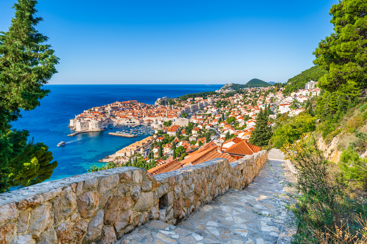 Weitblick auf Dubrovnik und die Festung Lovrijenac