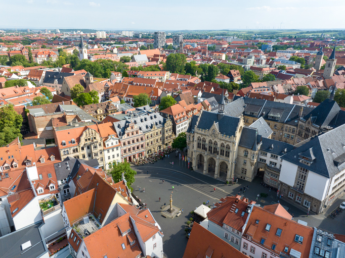 Erfurt: Thüringens Hauptstadt verbindet mittelalterliche Architektur mit jungem Stadtleben